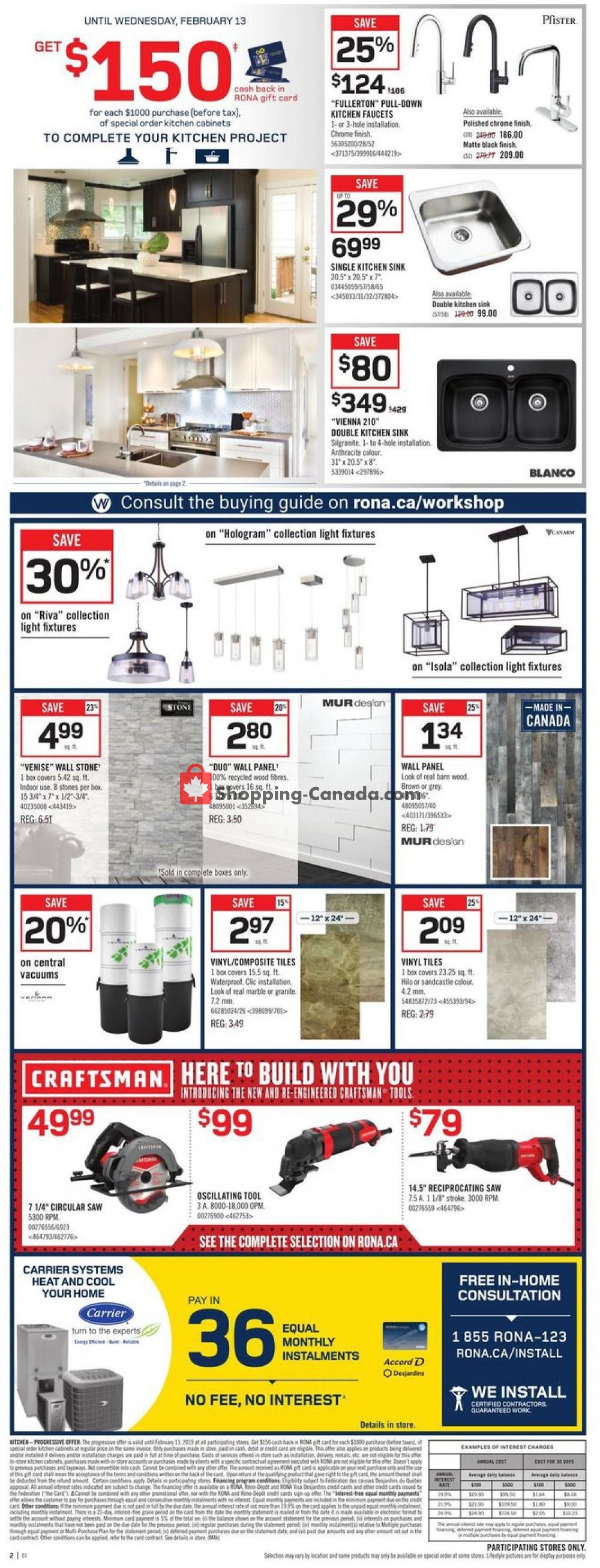 Rona flyer from Thursday January 31, 2019 to Wednesday February 6, 2019 - page 2