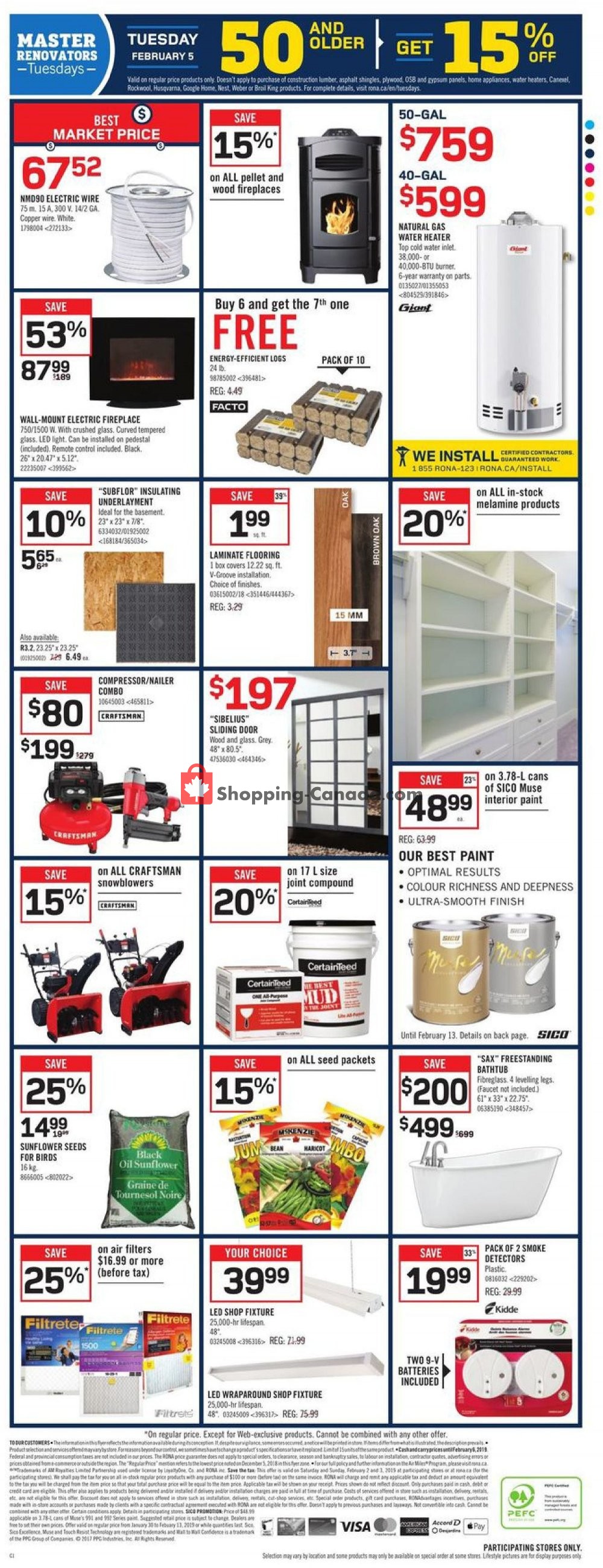 Rona flyer from Thursday January 31, 2019 to Wednesday February 6, 2019 - page 4