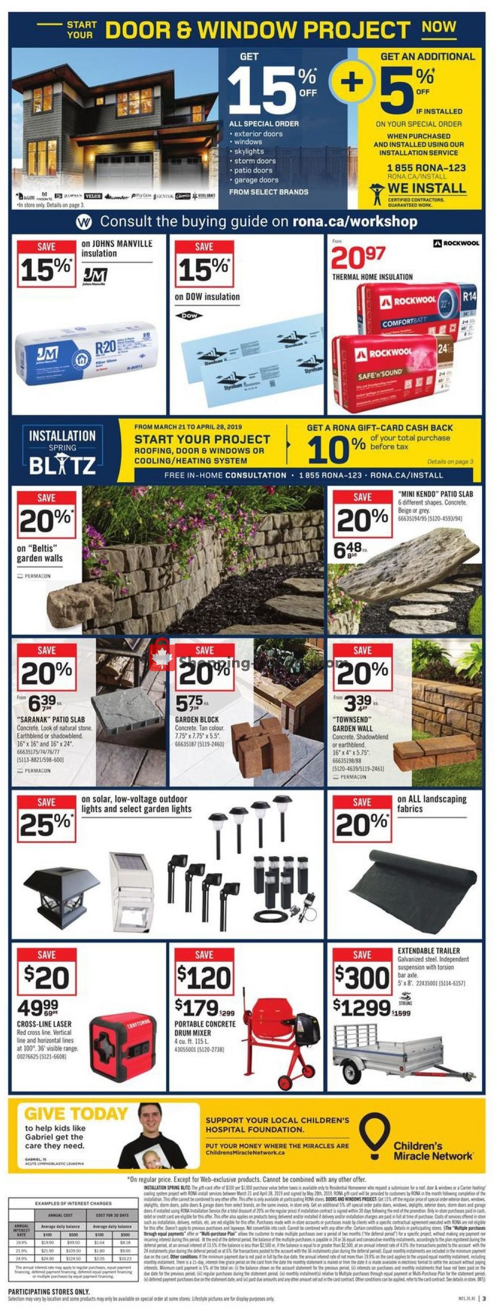 Rona flyer from Thursday April 18, 2019 to Wednesday April 24, 2019 - page 3