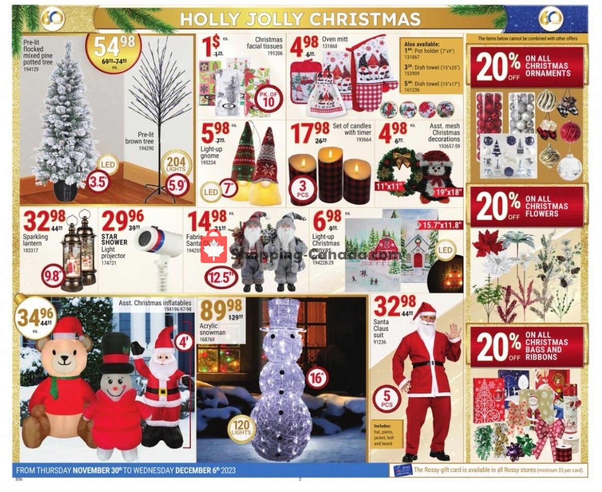 Rossy flyer from Thursday November 30, 2023 to Wednesday December 6, 2023 - page 2