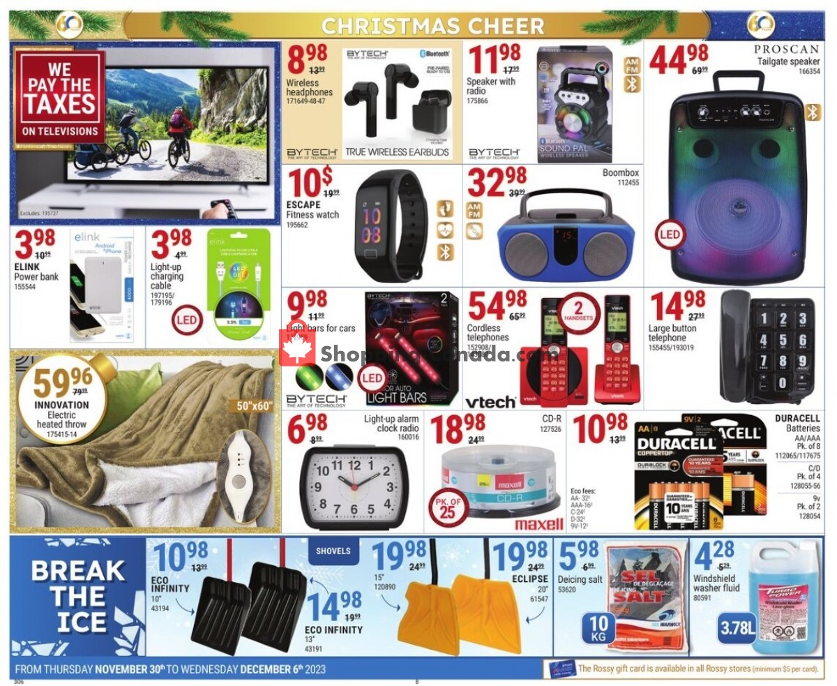 Rossy flyer from Thursday November 30, 2023 to Wednesday December 6, 2023 - page 8
