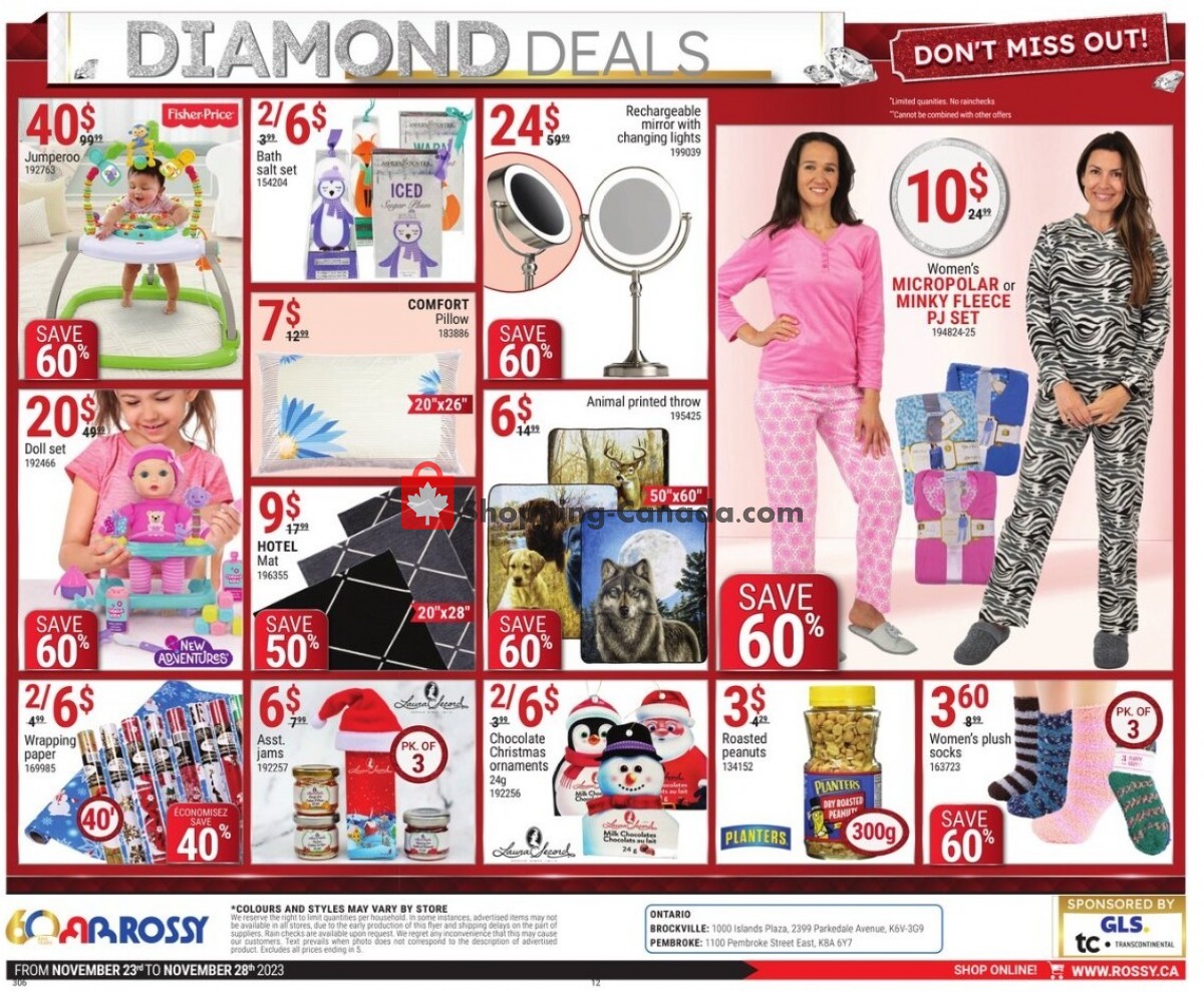 Rossy flyer from Thursday November 23, 2023 to Wednesday November 29, 2023 - page 12