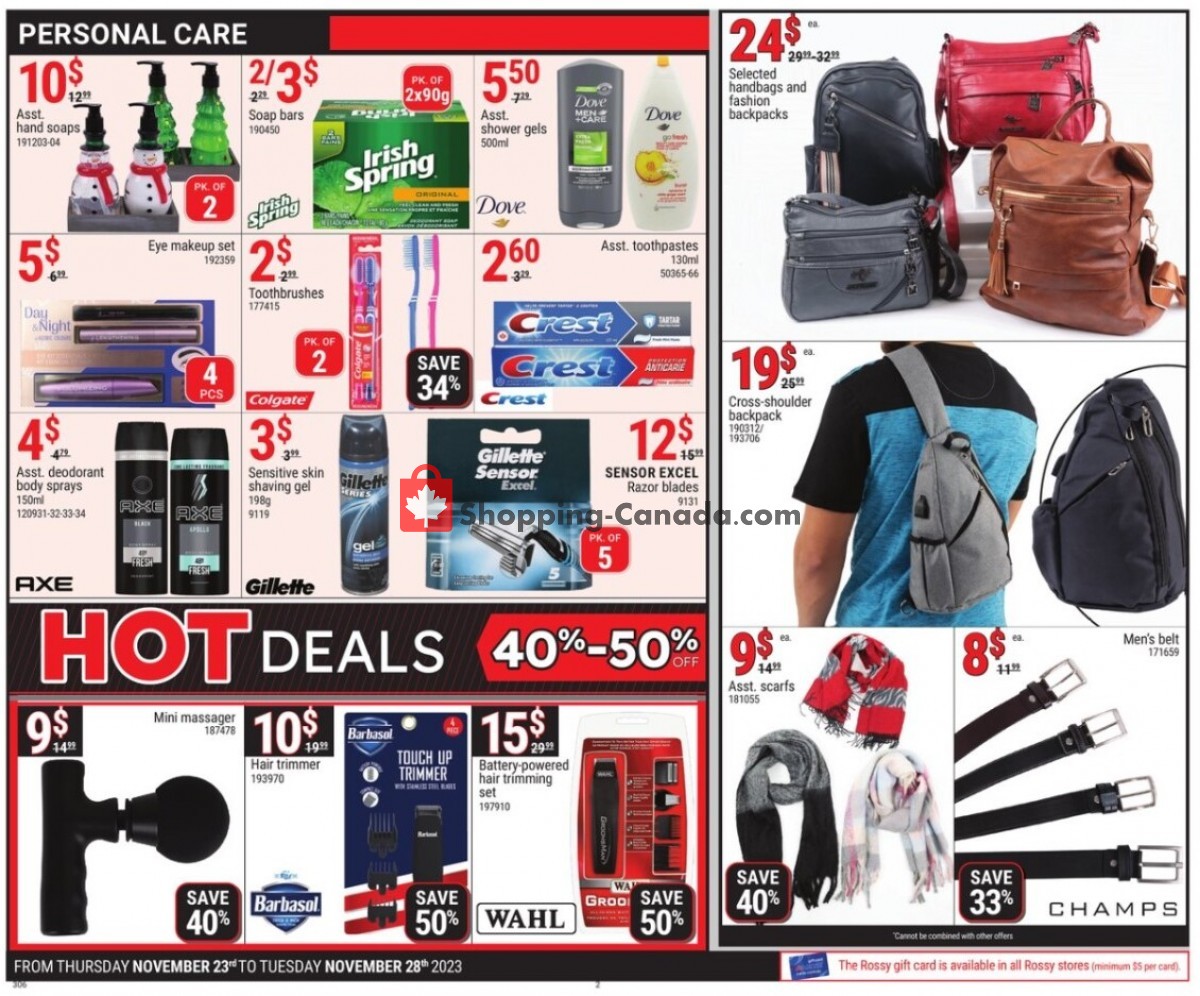 Rossy flyer from Thursday November 23, 2023 to Wednesday November 29, 2023 - page 2