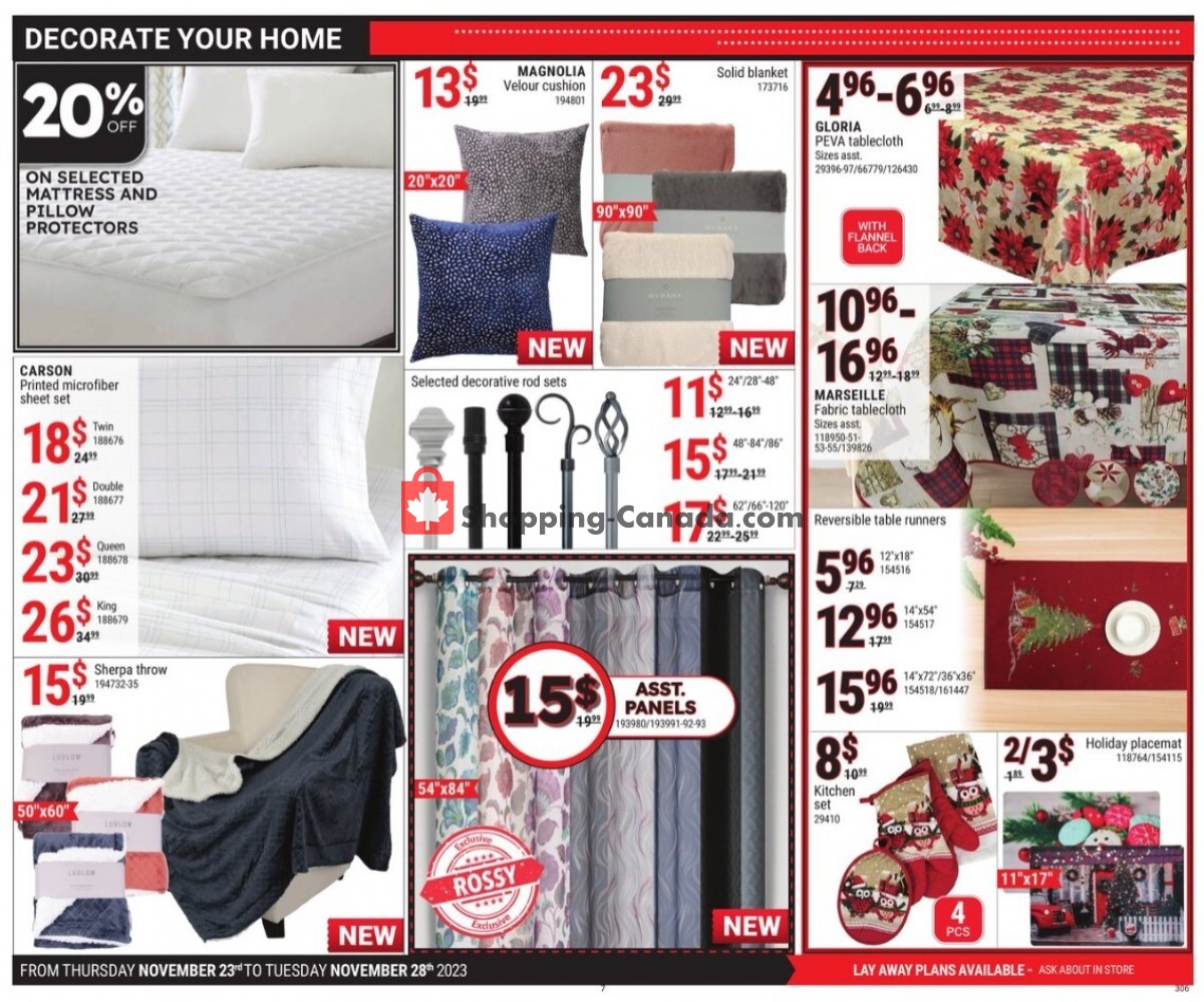 Rossy flyer from Thursday November 23, 2023 to Wednesday November 29, 2023 - page 7