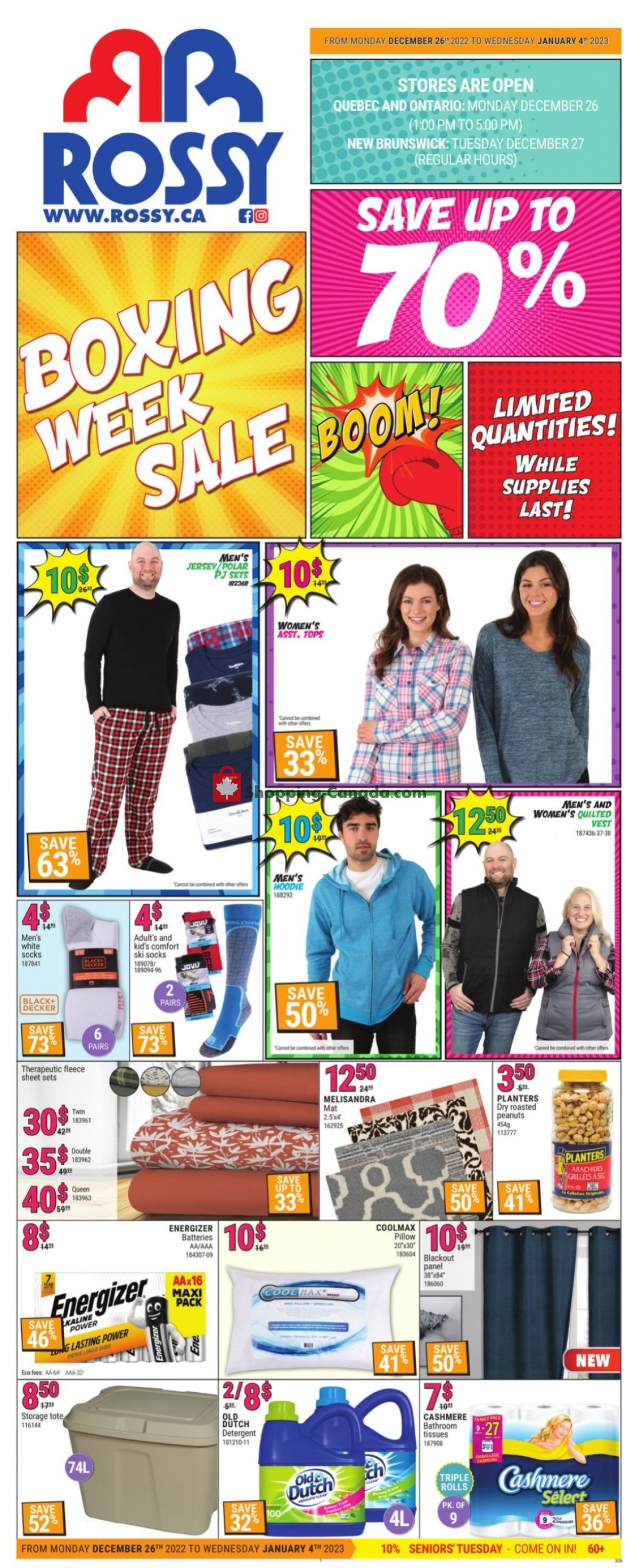 Rossy Canada, flyer (Boxing Week Sale) December 26 January 4, 2023