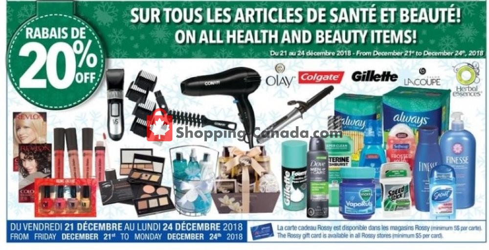 Rossy flyer from Thursday December 20, 2018 to Monday December 24, 2018 - page 20