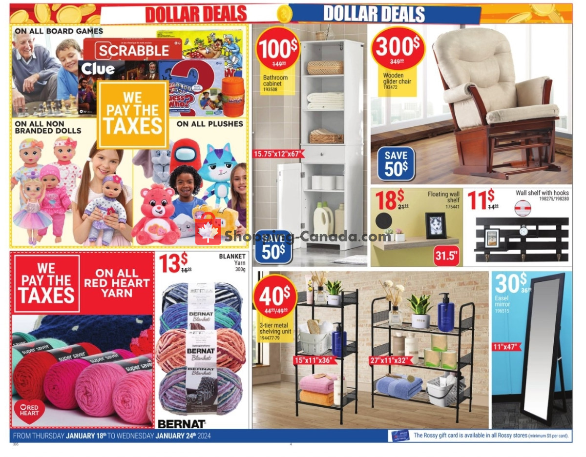 Rossy flyer from Thursday January 18, 2024 to Wednesday January 24, 2024 - page 4