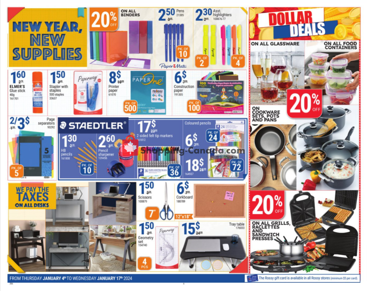 Rossy flyer from Thursday January 4, 2024 to Wednesday January 17, 2024 - page 6