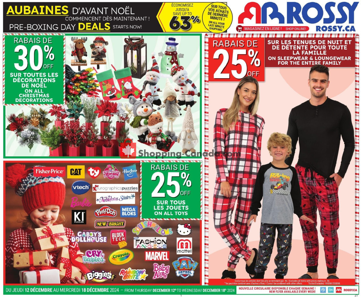 Rossy flyer from Thursday December 12, 2024 to Wednesday December 18, 2024 - page 13