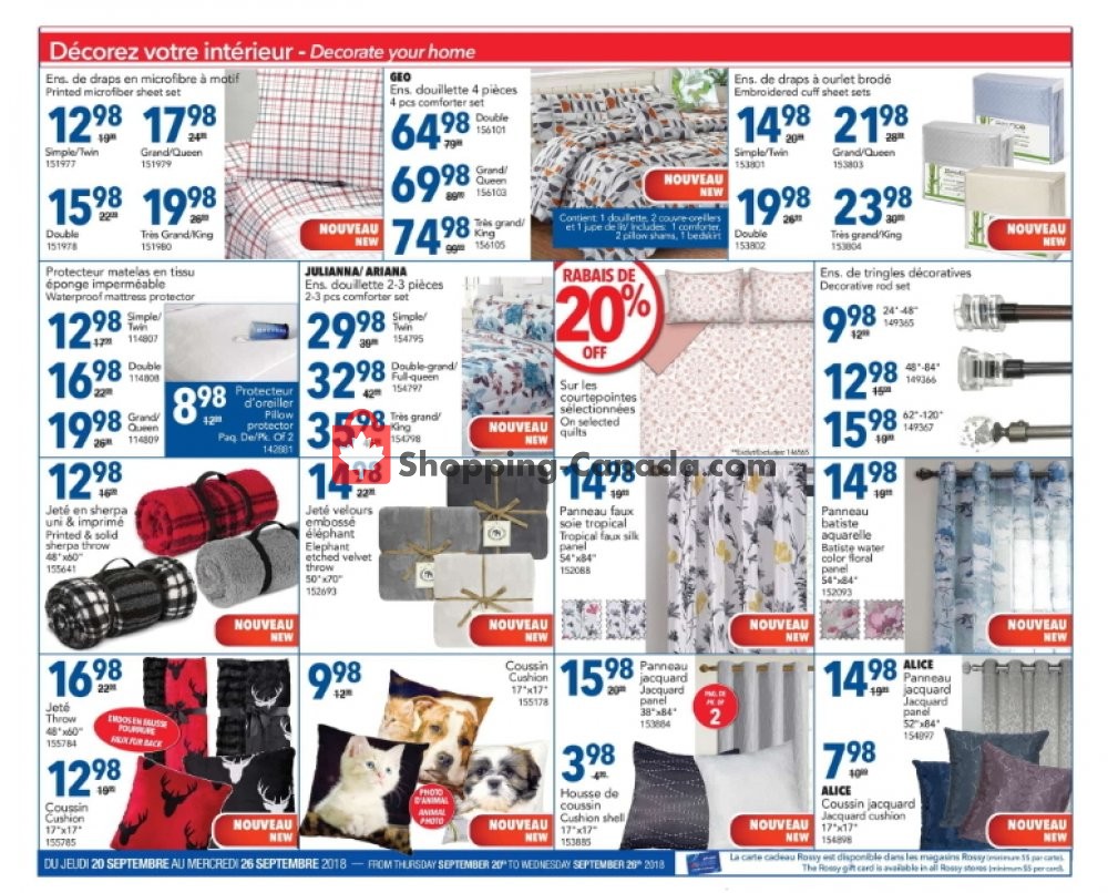 Rossy flyer from Thursday September 20, 2018 to Wednesday September 26, 2018 - page 7