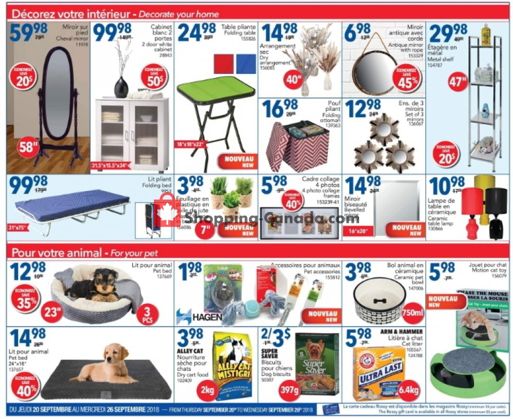 Rossy flyer from Thursday September 20, 2018 to Wednesday September 26, 2018 - page 9