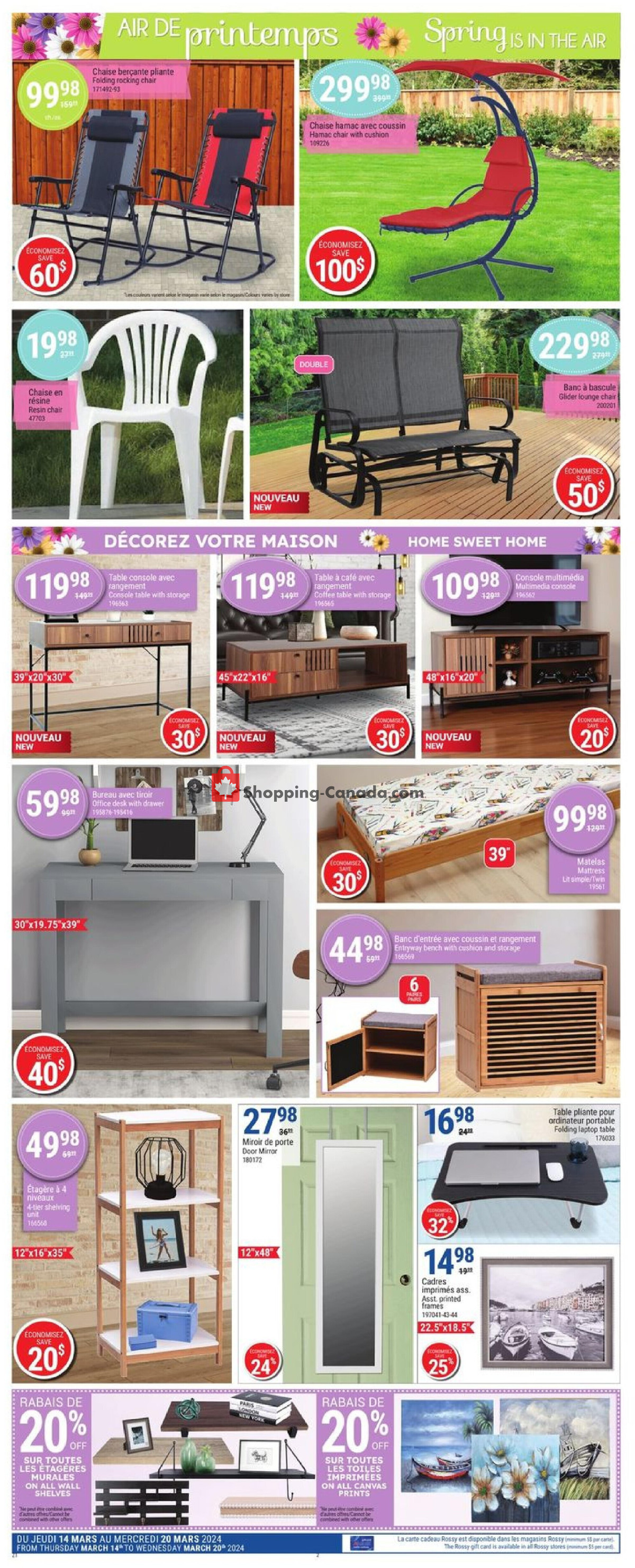 Rossy flyer from Thursday March 14, 2024 to Wednesday March 20, 2024 - page 2