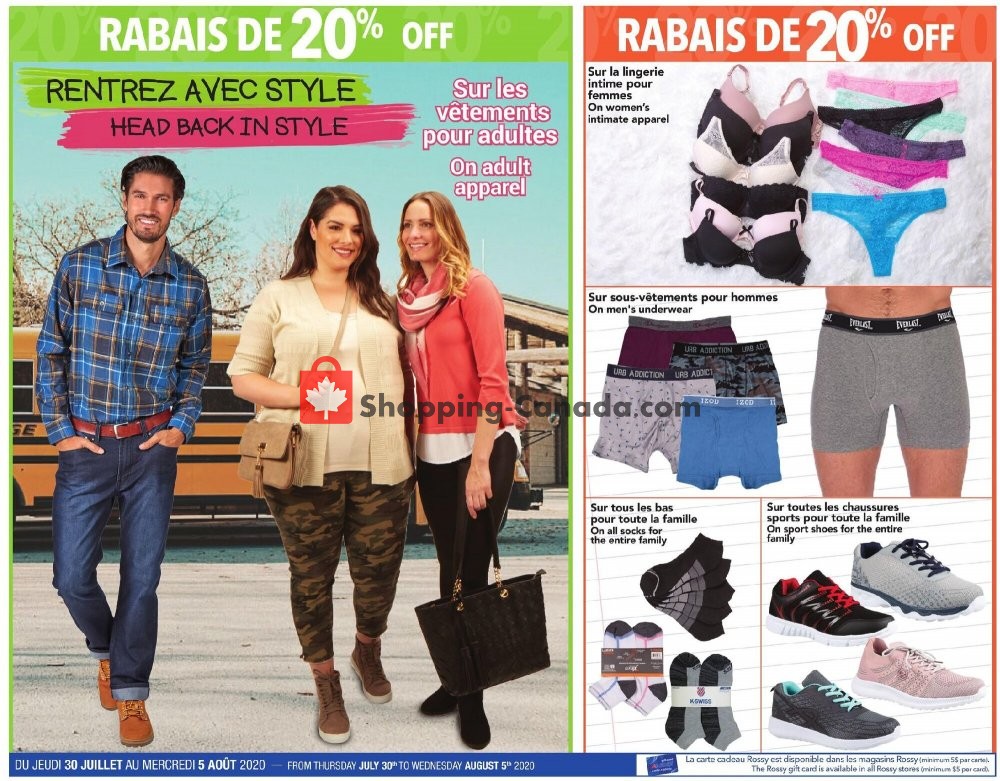 Rossy flyer from Thursday July 30, 2020 to Wednesday August 5, 2020 - page 3