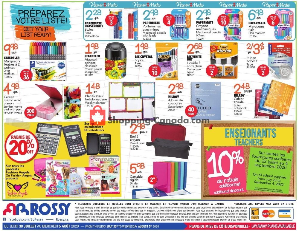 Rossy flyer from Thursday July 30, 2020 to Wednesday August 5, 2020 - page 8