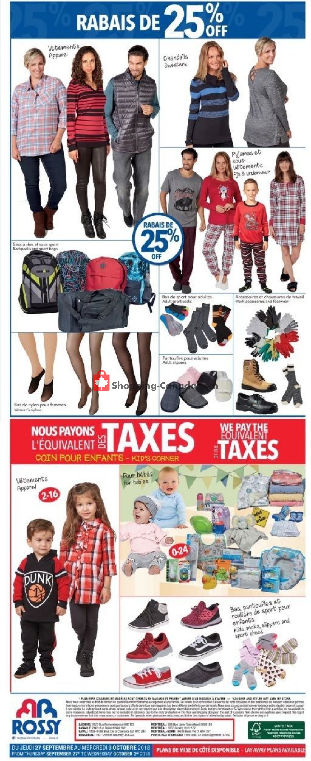 Rossy flyer from Thursday September 27, 2018 to Wednesday October 3, 2018 - page 8