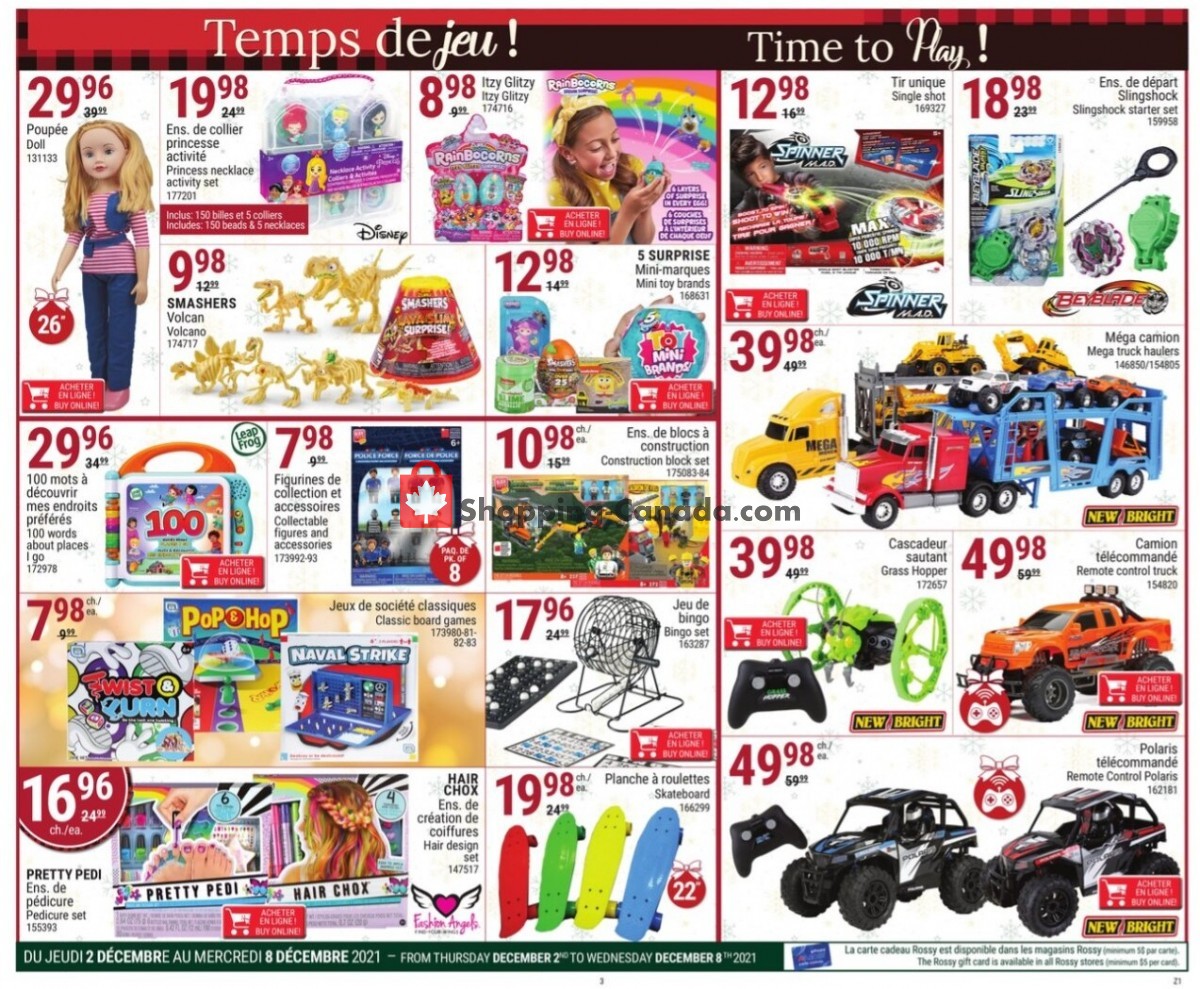 Rossy flyer from Thursday December 2, 2021 to Wednesday December 8, 2021 - page 3