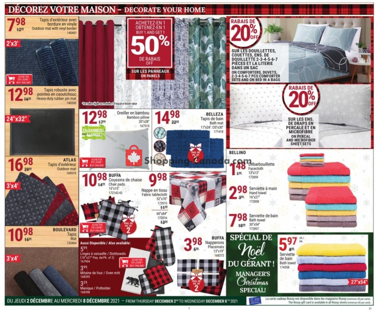 Rossy flyer from Thursday December 2, 2021 to Wednesday December 8, 2021 - page 7