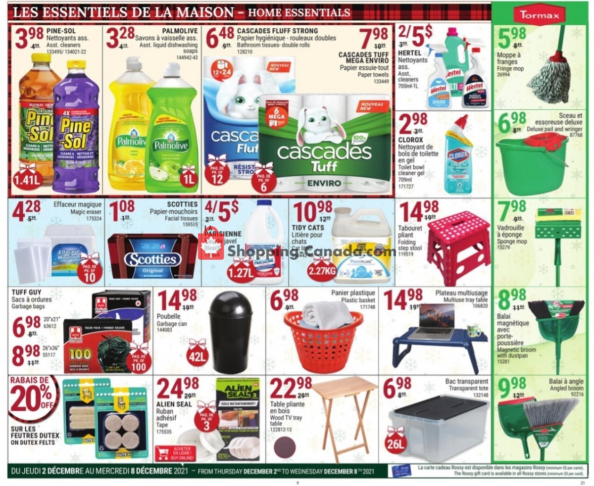 Rossy flyer from Thursday December 2, 2021 to Wednesday December 8, 2021 - page 9
