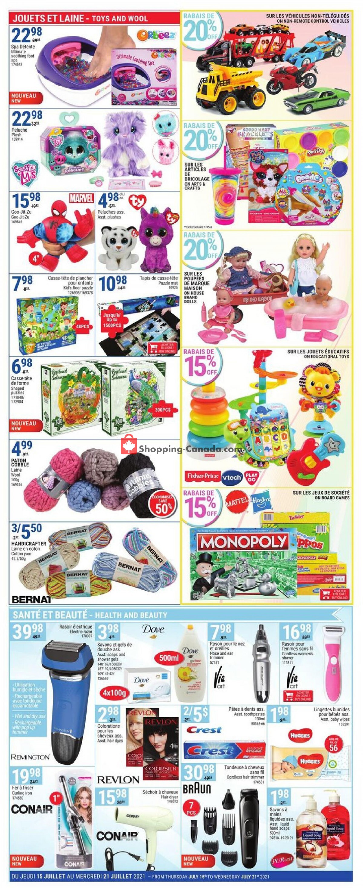 Rossy flyer from Thursday July 15, 2021 to Wednesday July 21, 2021 - page 2