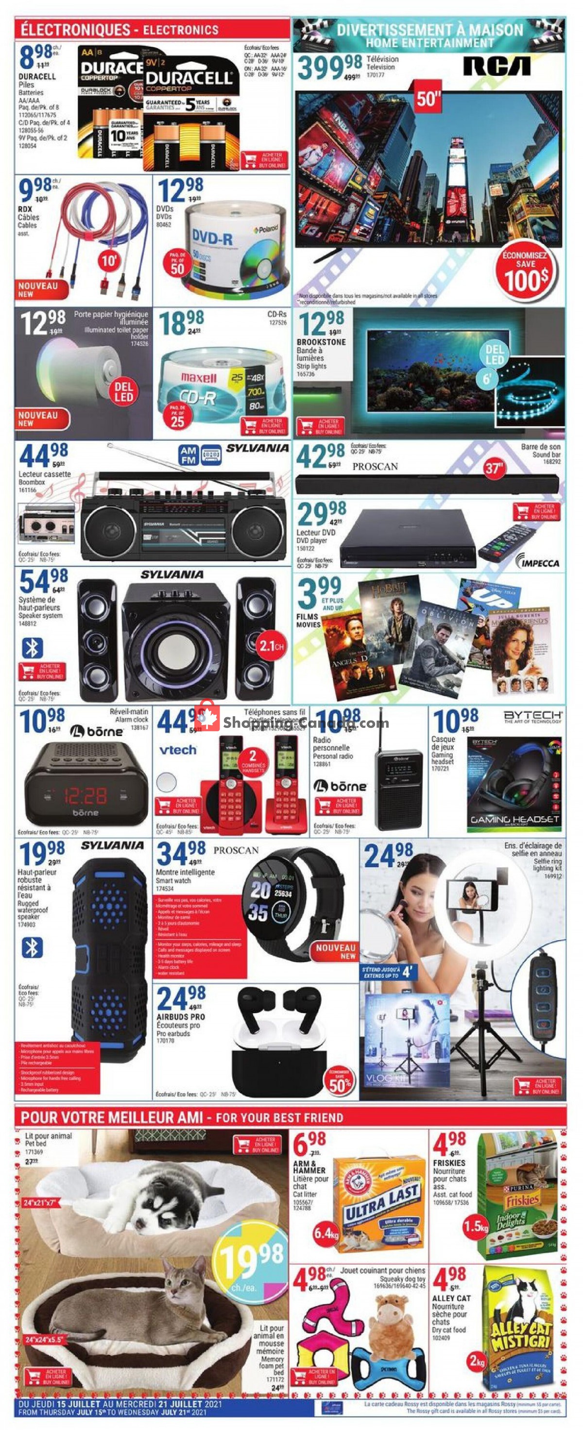 Rossy flyer from Thursday July 15, 2021 to Wednesday July 21, 2021 - page 3