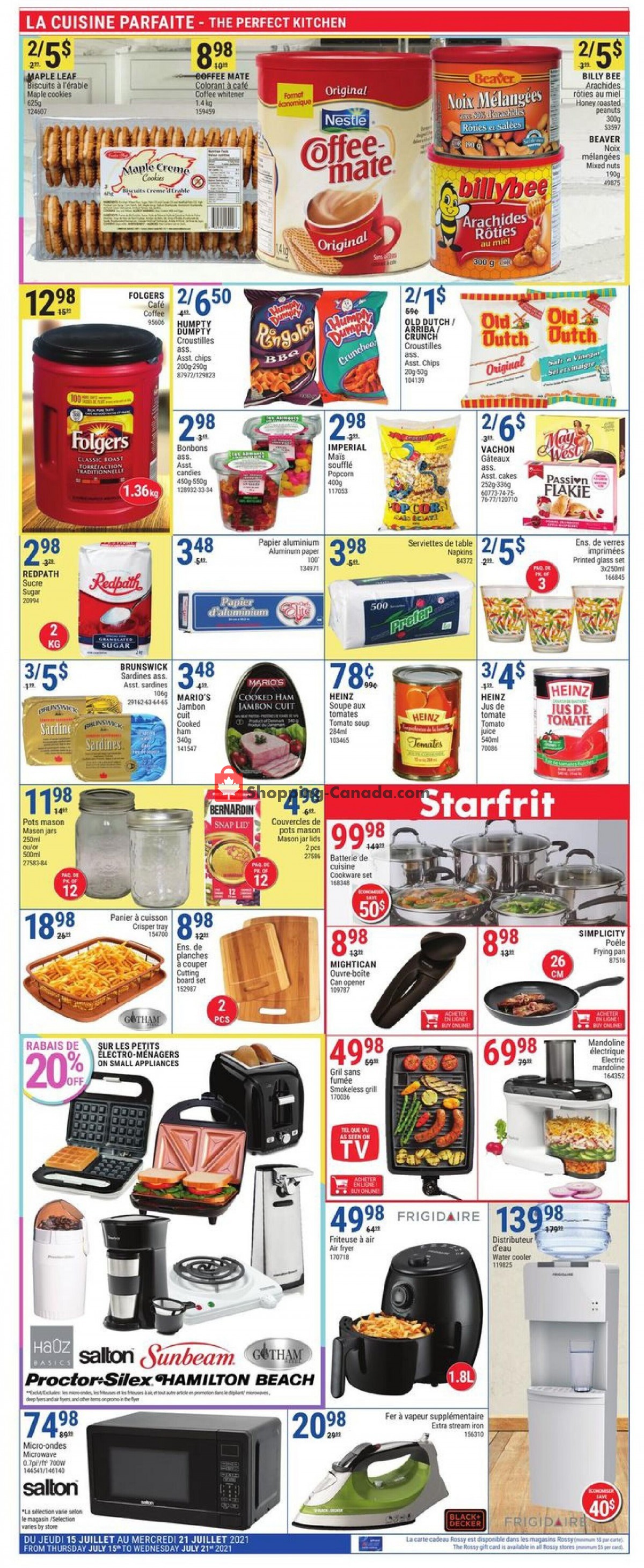 Rossy flyer from Thursday July 15, 2021 to Wednesday July 21, 2021 - page 7