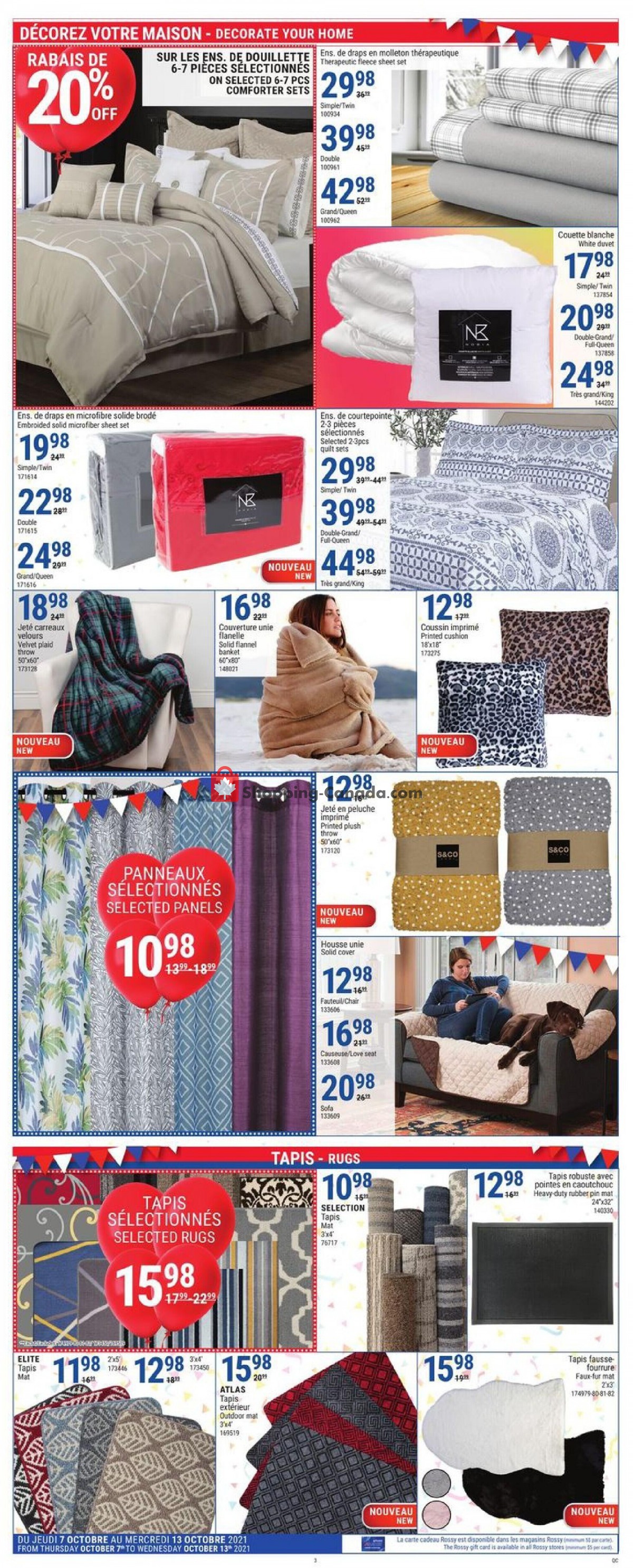 Rossy flyer from Thursday October 7, 2021 to Wednesday October 13, 2021 - page 3