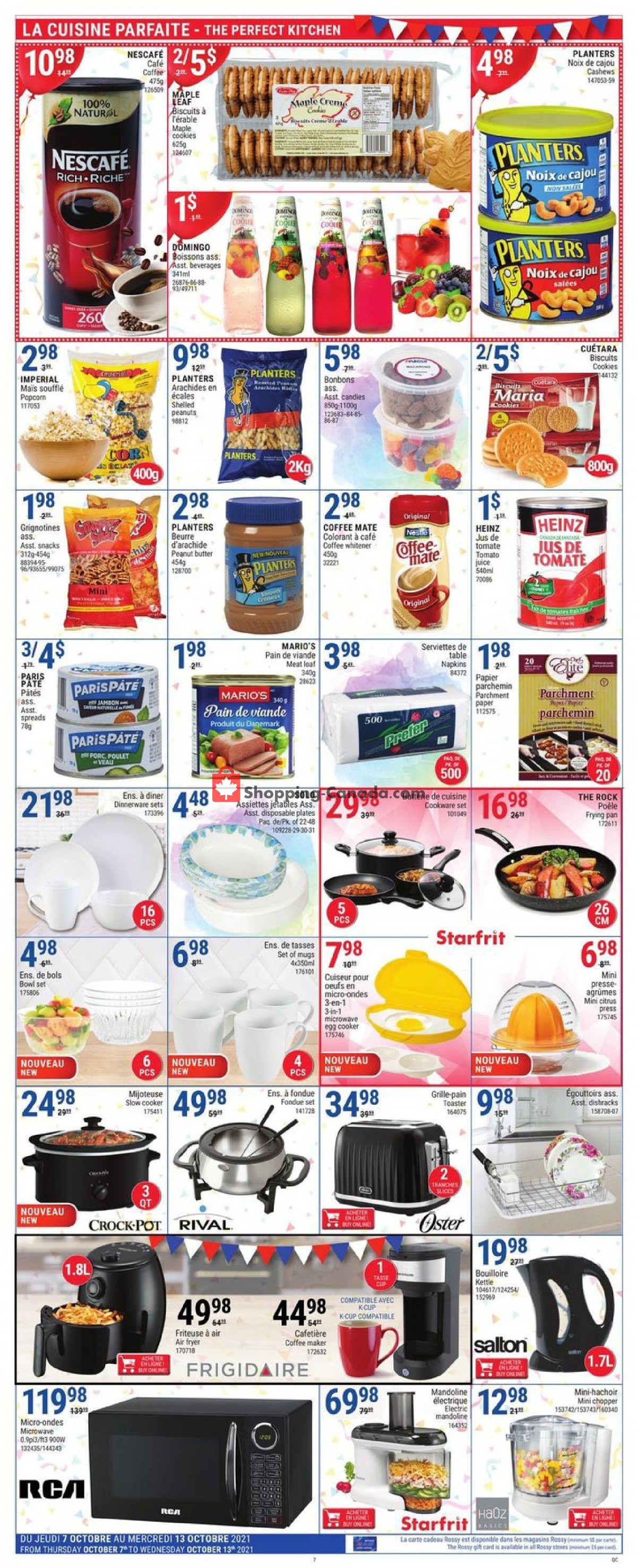 Rossy flyer from Thursday October 7, 2021 to Wednesday October 13, 2021 - page 7