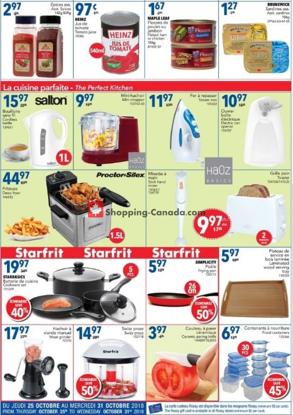 Rossy flyer from Thursday October 25, 2018 to Wednesday October 31, 2018 - page 10