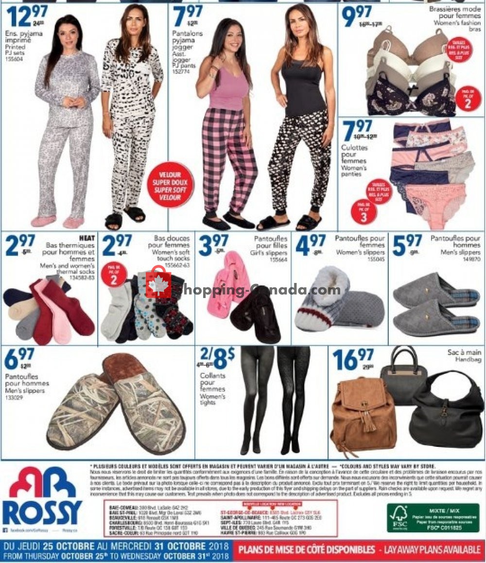 Rossy flyer from Thursday October 25, 2018 to Wednesday October 31, 2018 - page 16