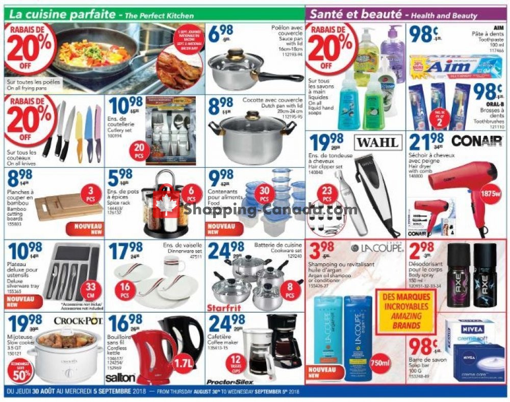 Rossy flyer from Thursday August 30, 2018 to Wednesday September 5, 2018 - page 4