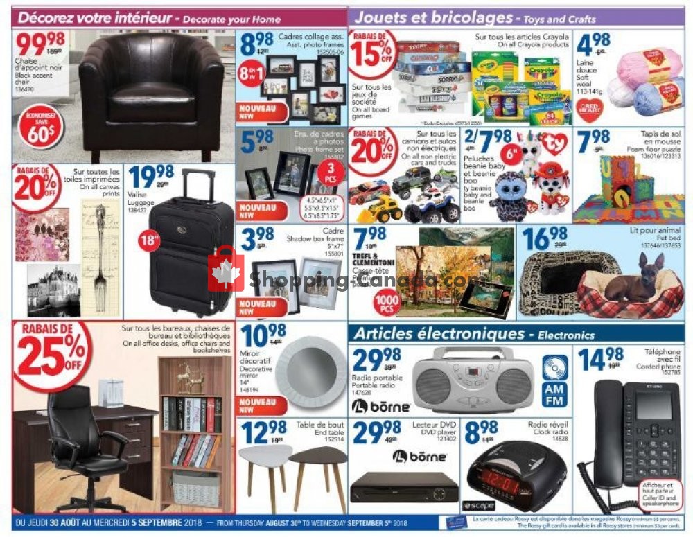 Rossy flyer from Thursday August 30, 2018 to Wednesday September 5, 2018 - page 7