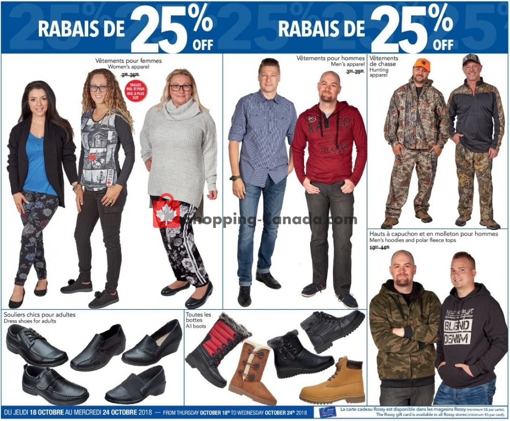 Rossy flyer from Thursday October 18, 2018 to Wednesday October 24, 2018 - page 3