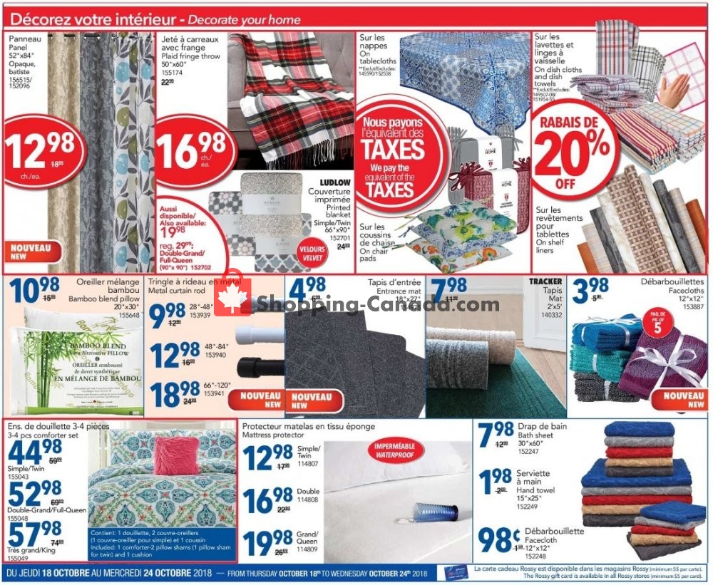 Rossy flyer from Thursday October 18, 2018 to Wednesday October 24, 2018 - page 5