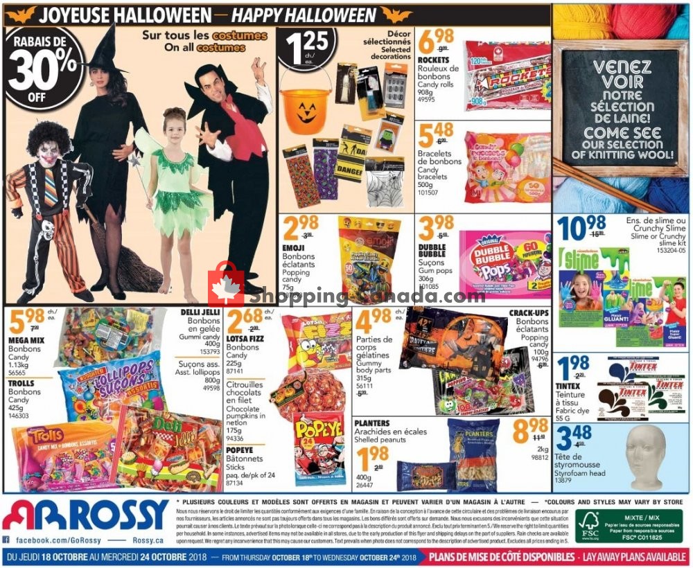 Rossy flyer from Thursday October 18, 2018 to Wednesday October 24, 2018 - page 8