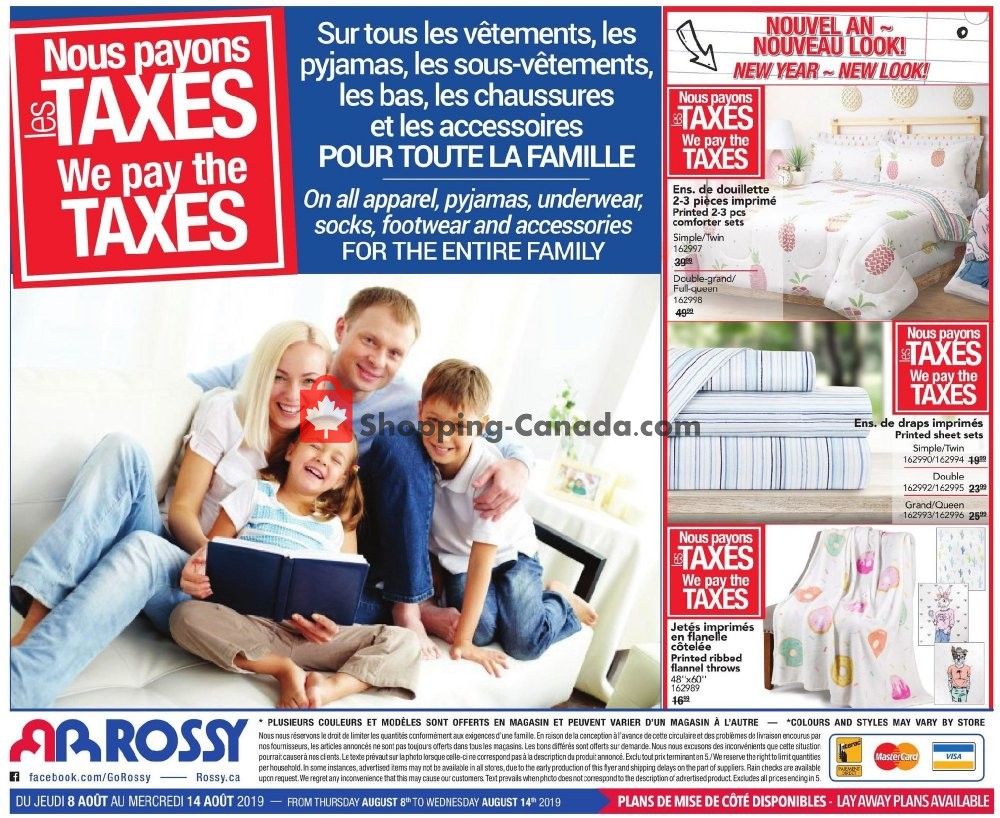 Rossy flyer from Thursday August 8, 2019 to Wednesday August 14, 2019 - page 8
