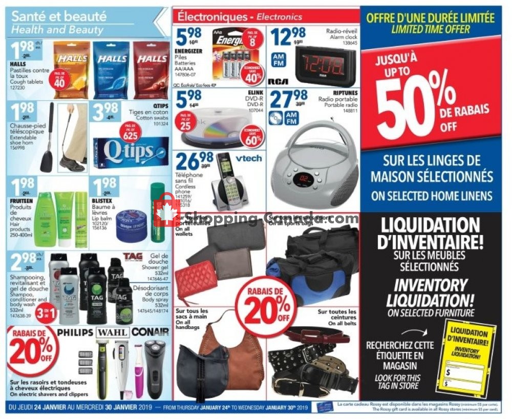 Rossy flyer from Thursday January 24, 2019 to Wednesday January 30, 2019 - page 7