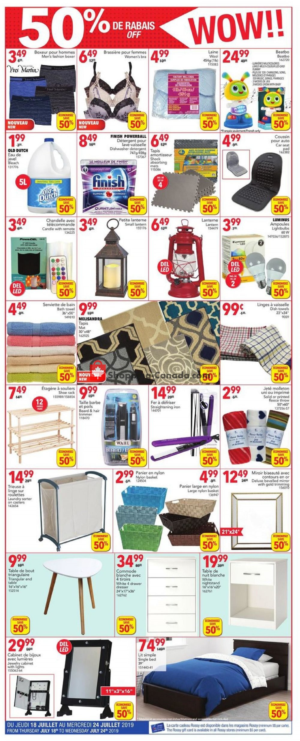 Rossy flyer from Thursday July 18, 2019 to Wednesday July 24, 2019 - page 3