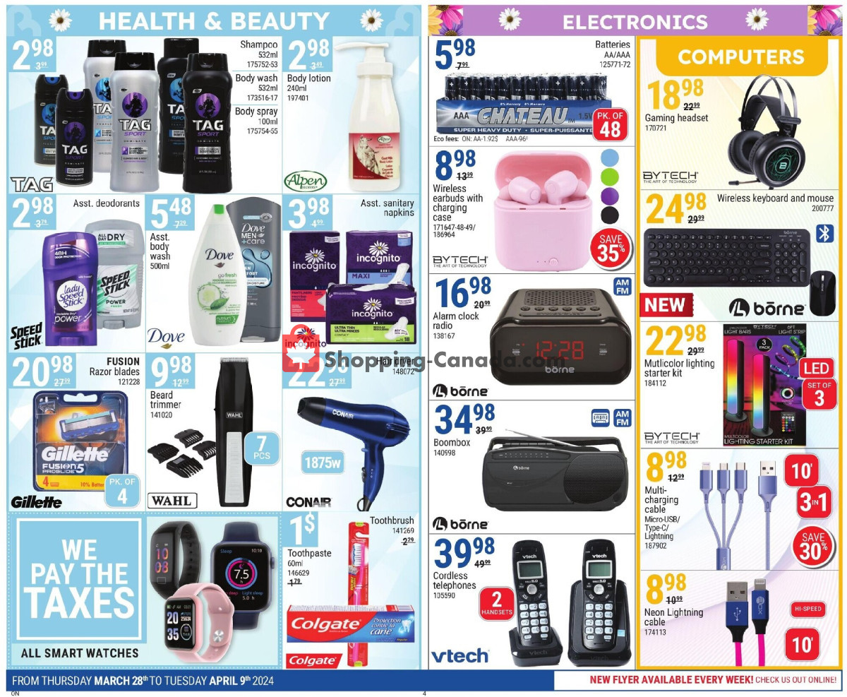 Rossy flyer from Thursday March 28, 2024 to Wednesday April 10, 2024 - page 4