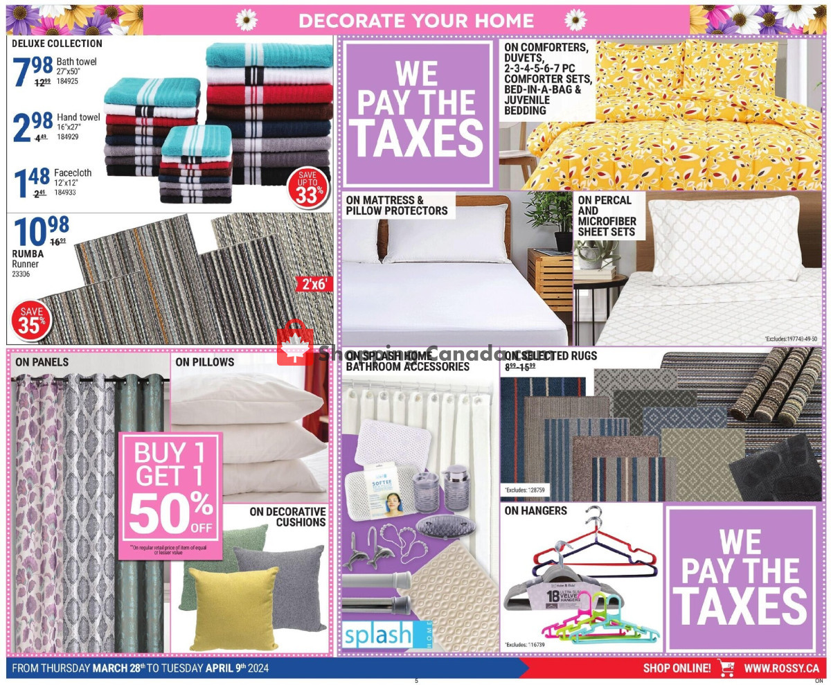 Rossy flyer from Thursday March 28, 2024 to Wednesday April 10, 2024 - page 5