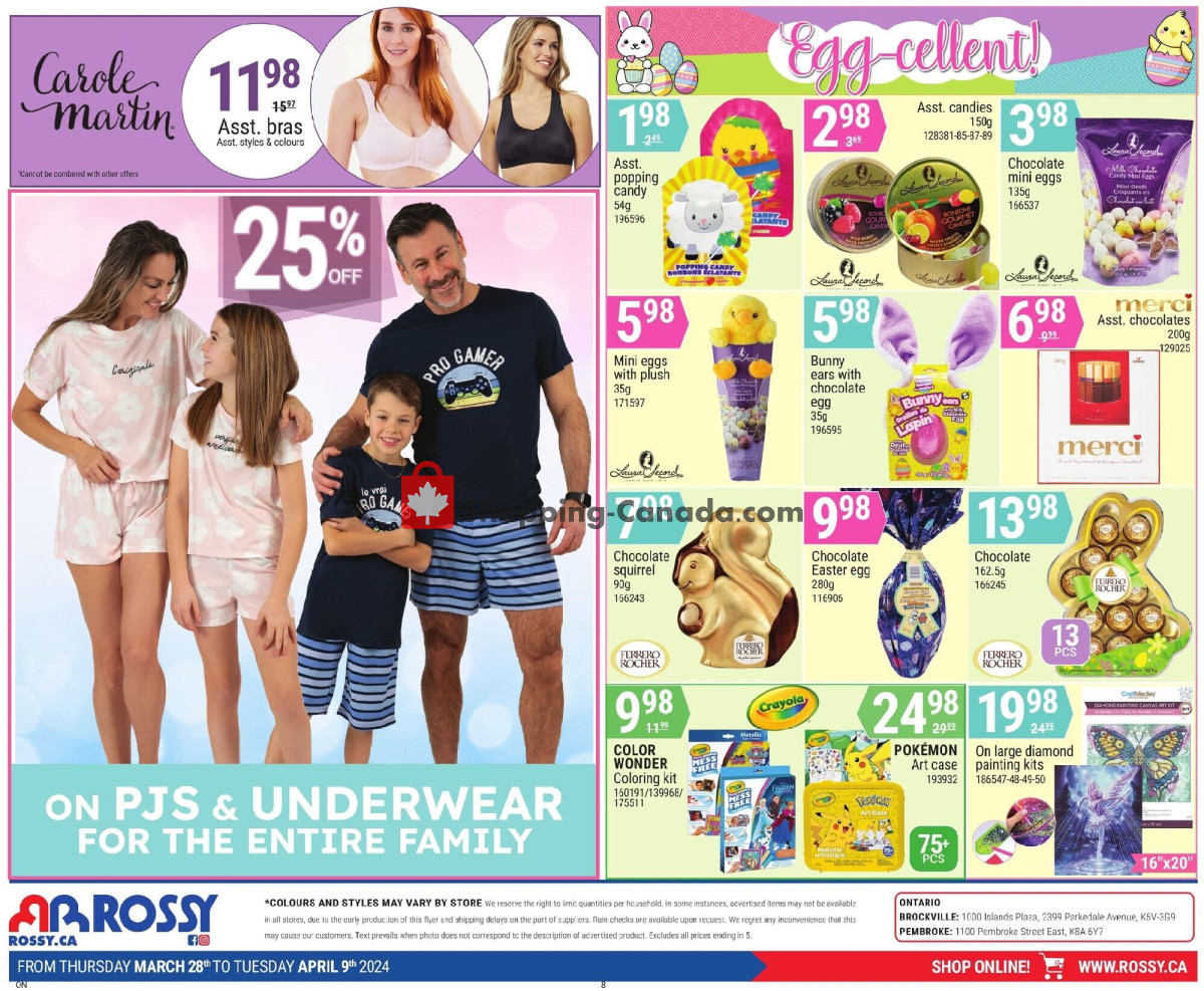 Rossy flyer from Thursday March 28, 2024 to Wednesday April 10, 2024 - page 8