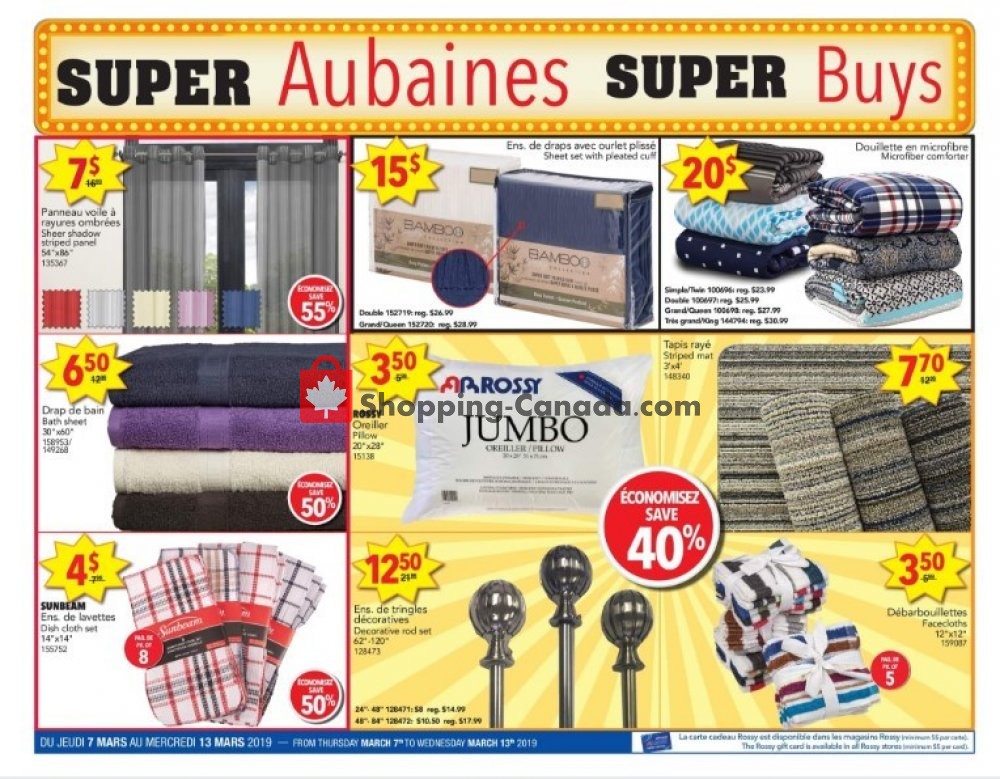Rossy flyer from Thursday March 7, 2019 to Wednesday March 13, 2019 - page 3