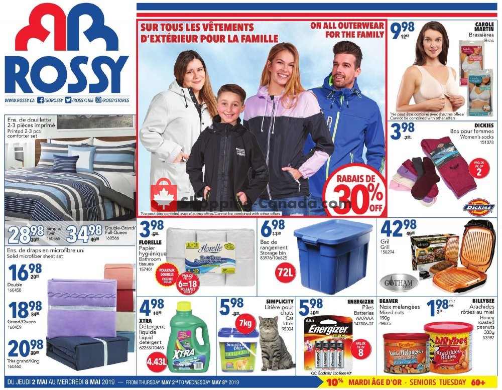 Rossy flyer from Thursday May 2, 2019 to Wednesday May 8, 2019 - page 1