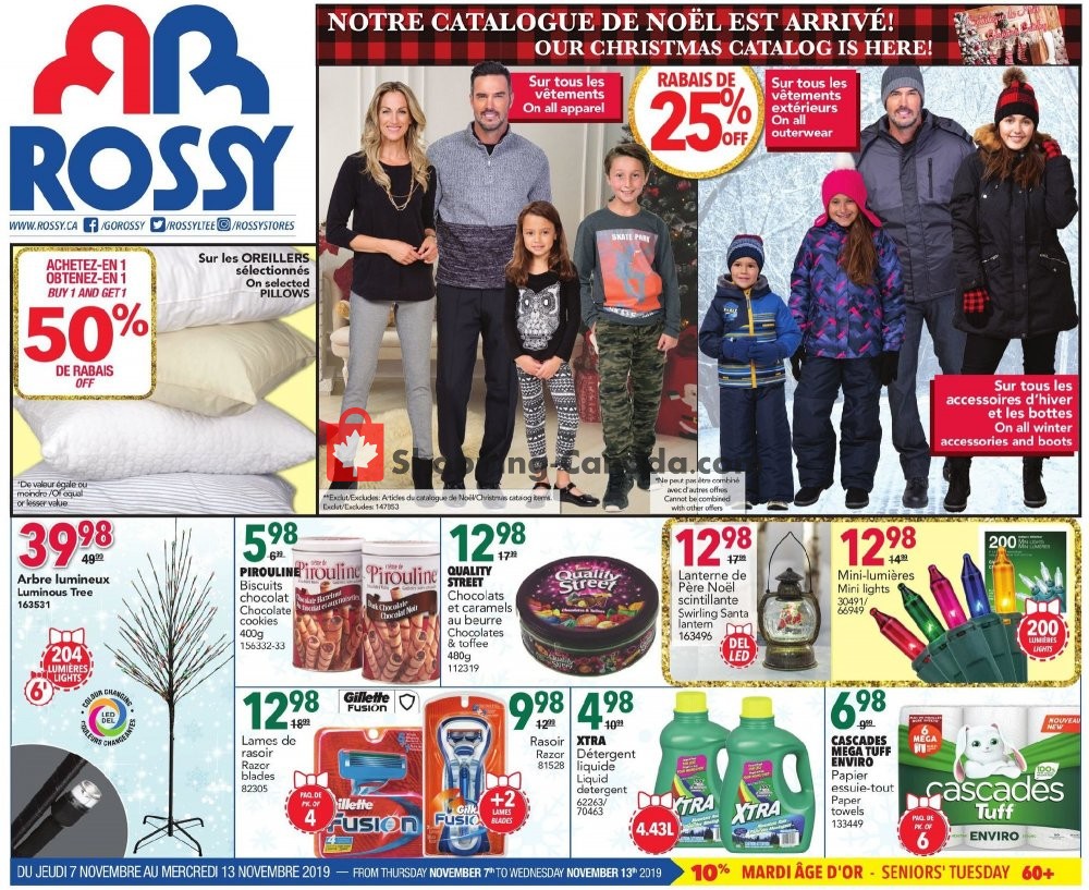 Rossy flyer from Thursday November 7, 2019 to Wednesday November 13, 2019 - page 1