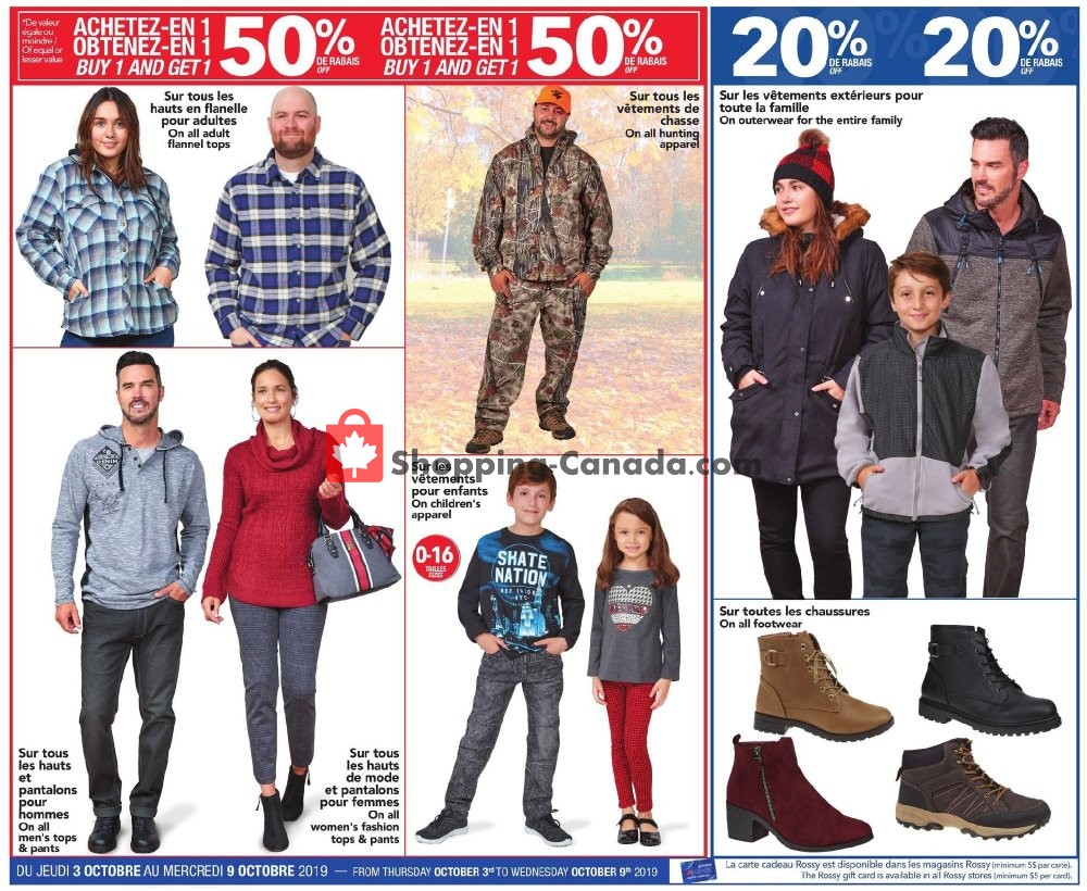 Rossy flyer from Thursday October 3, 2019 to Wednesday October 9, 2019 - page 3