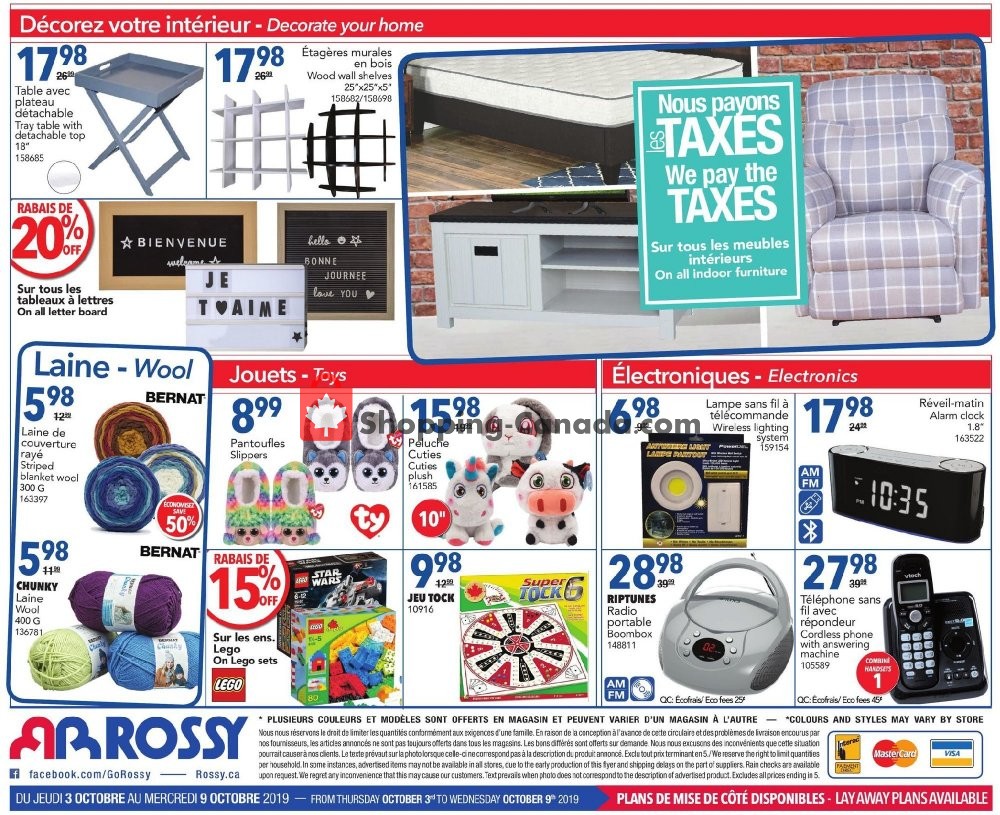 Rossy flyer from Thursday October 3, 2019 to Wednesday October 9, 2019 - page 8