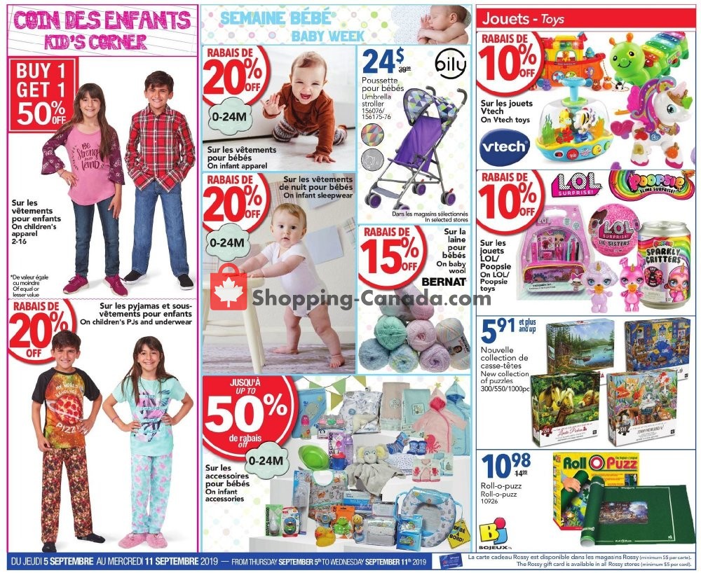 Rossy flyer from Thursday September 5, 2019 to Wednesday September 11, 2019 - page 3