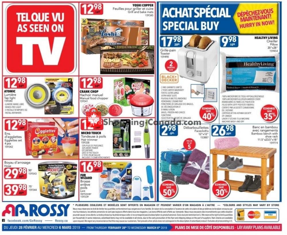 Rossy flyer from Thursday February 28, 2019 to Wednesday March 6, 2019 - page 12