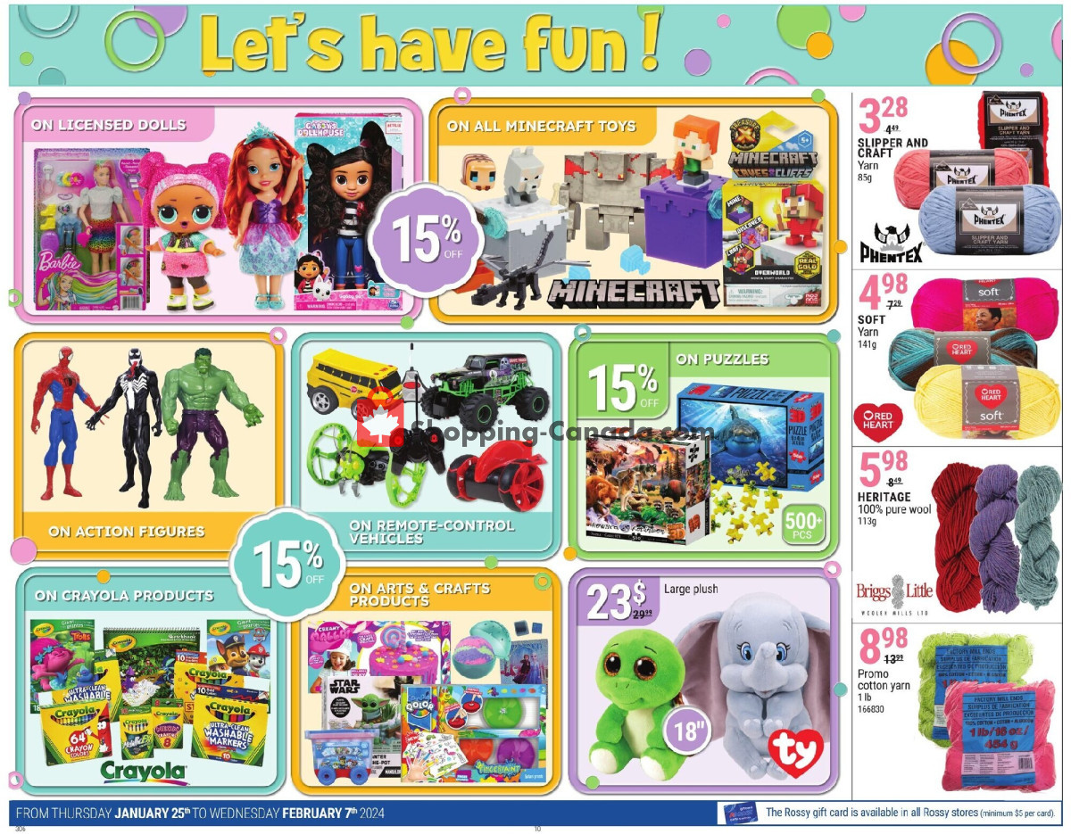Rossy flyer from Thursday January 25, 2024 to Wednesday February 7, 2024 - page 10