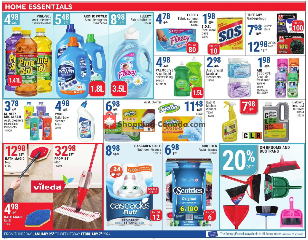 Rossy flyer from Thursday January 25, 2024 to Wednesday February 7, 2024 - page 12