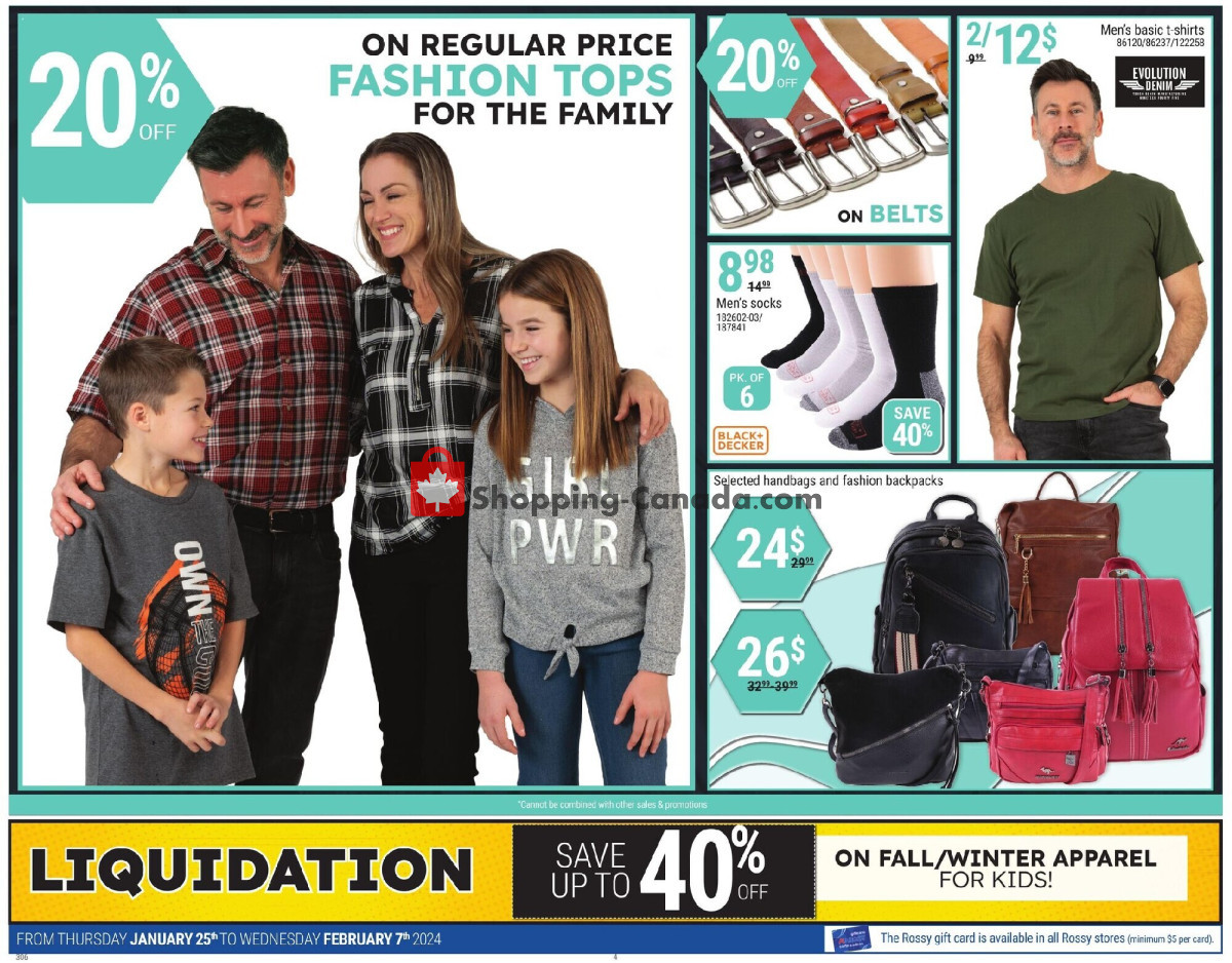 Rossy flyer from Thursday January 25, 2024 to Wednesday February 7, 2024 - page 4